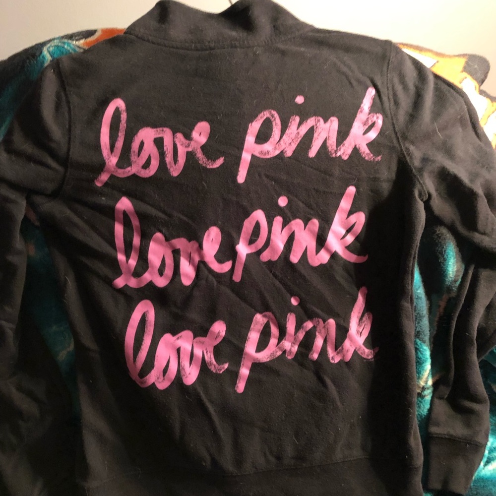 Super cute love pink 1/2 zip